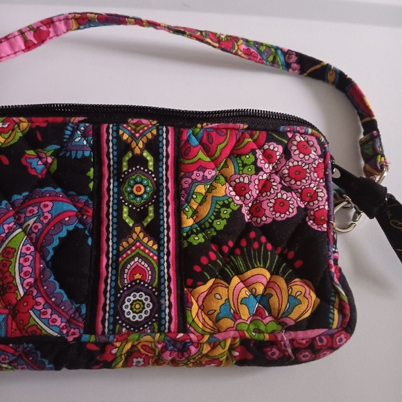 Retired Vera Bradley Symphony in Hue Floral Wristlet Mini Bag Made in USA - Picture 4 of 7